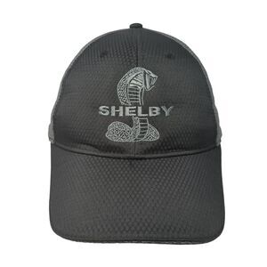Shelby Cobra Snake Strapback Hat Black One Size Embroidered Colorblock